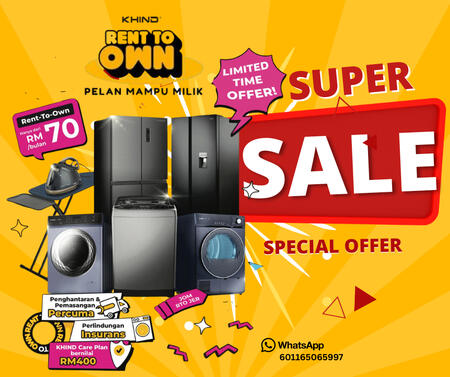Miliki peralatan rumah impian TANPA deposit & TANPA loan bank. Hanya bayar bulanan serendah RM99 sebulan — barang terus sampai ke rumah!